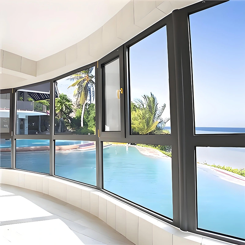 ॲल्युमिनियम मिश्र धातु इनवर्ड ओपनिंग विंडोज