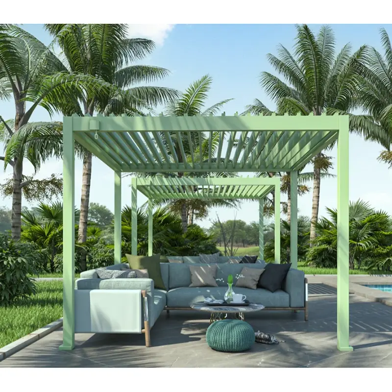 मॅन्युअल मागे घेण्यायोग्य गॅझेबो